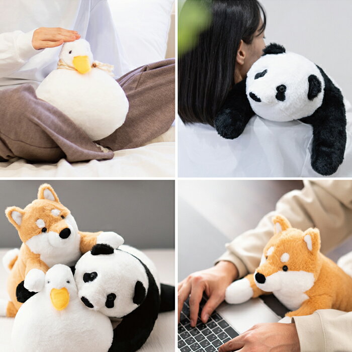 Rakuten - omonui（おもぬい）パンダ ぬいぐるみ 重さ あひる 柴犬 かわいい プレゼント 癒し グッズ 癒しグッズ ギフト 贈り物 大人向け 自分用 プレゼント 抱きしめたい ずっしり 女性 敬老の日 ギフト プレーリードッグ