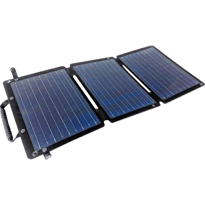 ソーラー充電器　30W （TSK130K）多摩電子工業（ 太陽光パネル 小型 携帯 太陽光発電 パネル 太陽光発電パネル 太陽光 発電 ベランダ 電源 充電 池 家庭用 防災 バッテリー ポータブル電源 緊急時 停電時 電力確保 防災グッズ 避難生活用品 ）【防災グッズ】