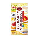 --------------------------------------------------------- 商品の説明 ◇『明治 メイプロテイン 6.3g×14包 2671354』は、普段の食事に混ぜるだけで、手軽にたんぱく質アップ！体をつくる「たんぱく質」が手軽にとれる。不足しがちな亜鉛、鉄、カルシウムもとれる！たんぱく質補給食品です。 ・いつもの食事だけでは不足しがちなたんぱく質を、手軽に補給できる。・食事に混ぜるだけで亜鉛、鉄、カルシウムが手軽にとれます。・料理や飲料などに加え、よくかき混ぜてご使用ください。1日当たり2包（12.6g）を目安に摂取してください。※たんぱく質摂取制限がある方は、ご使用前に医師・栄養士等にご相談ください。 商品の仕様 ●原材料／乳清たんぱく質、デキストリン、カゼインNa、炭酸Ca、ピロリン酸鉄、レシチン（大豆由来）、グルコン酸亜鉛●栄養成分／（6.3g当たり）エネルギー23kcal、たんぱく質5.0g、炭水化物0.6g、ナトリウム42mg、亜鉛3.5mg、カルシウム78mg、鉄3.5mg●栄養機能食品／タンパク質・亜鉛・カルシウム・鉄●アレルギー／乳・大豆●賞味期限／製造後2年●生産国／日本 ●メーカー／明治 --------------------------------------------------------- プロテイン/サプリ/サプリメント/プロテイン　苦手/明治/タンパク質 サプリメント/たんぱく質/