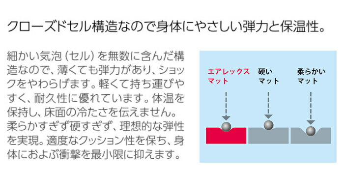 エアレックスマット　コロナ（厚さ15mm）AMF-300 酒井医療 送料無料 エクササイズマット ストレッチマット　エクササイズフロアマット 3