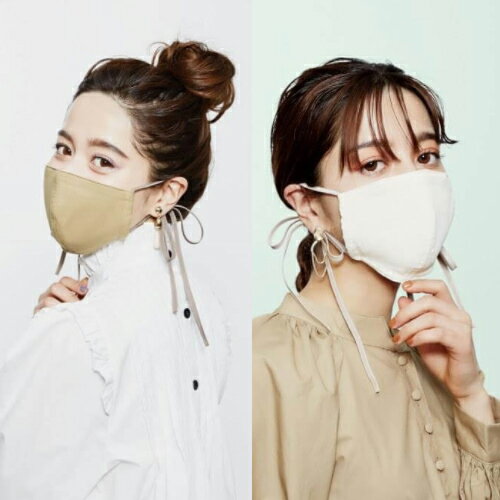 GOOD STYLING MASK RIBBON コジット マスク 洗える 立体 マスク UVカット 紫外線 対策 水洗い 耳が痛くなりにくい かわいい おしゃれ マスク 1