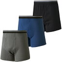 トランクス ニット【メンズゆったりニットトランクス 3色組】 セルヴァン 前開き 紳士用 肌着 男性用 下着 メンズ パンツ セット ニット トランクス メンズ...