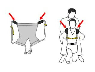 おんぶらっく用 ショルダークッション（No.0118）【送料無料】担架 簡易 おんぶ紐（ハッピーおがわ） 2