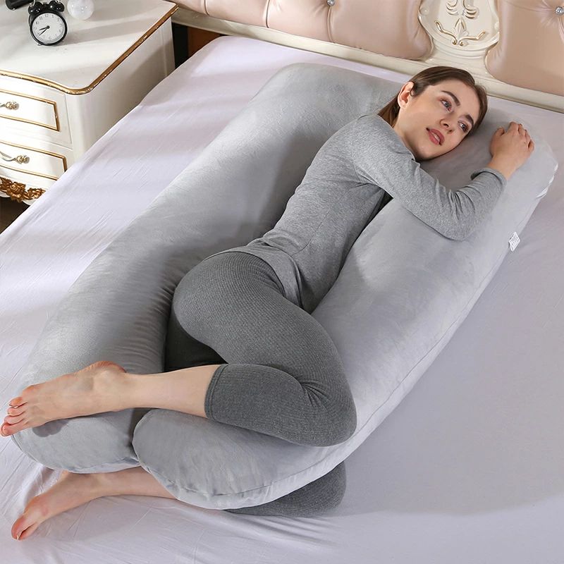 乐天商城 - 枕 人をダメにする 首 たっぷり補充綿（ 洗える クッション 誕生日プレゼント ふわもち いびき防止 抱き枕 カバー 高さ調整 眠りを変えた 腰 にも） 妊婦 肩