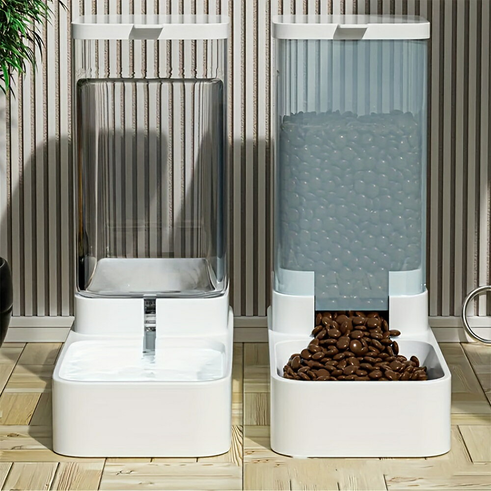 Rakuten - 自動給水器 自動給餌器 セット ボウル 猫 水飲み 猫 犬用 水飲み器 猫自動餌やり機 自動給餌器 猫 水 給食 ペットボトル ペットボウル 取り外し可能 お留守番可能 清潔便利 ペット用品
