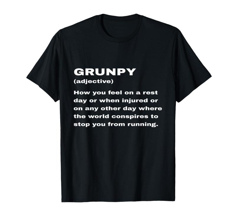 Funny Grunpy Definition Runner 意味 ランニング ユーモア ジョーク Tシャツ