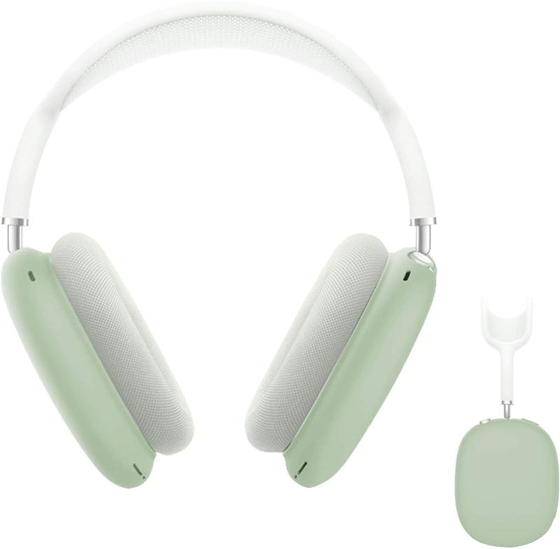 2ペアYikda Airpods Max 対応 保護カバー シリコン ケース 全面保護 キズ防止 充電便利 滑り止め 軽量 スリム 薄型 旅行 耐衝撃 防塵 AirPods Max用保護ケース