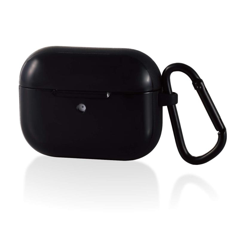 エレコム AirPods Pro対応 タフスリムケース(カラビナ付)