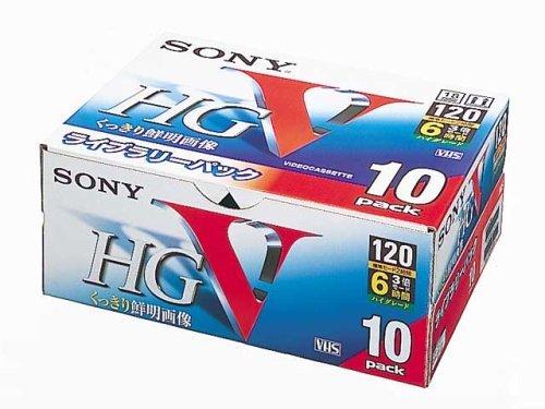 SONY ソニー VHSビデオテープハイグレード120分10巻パック 10T-120VHG