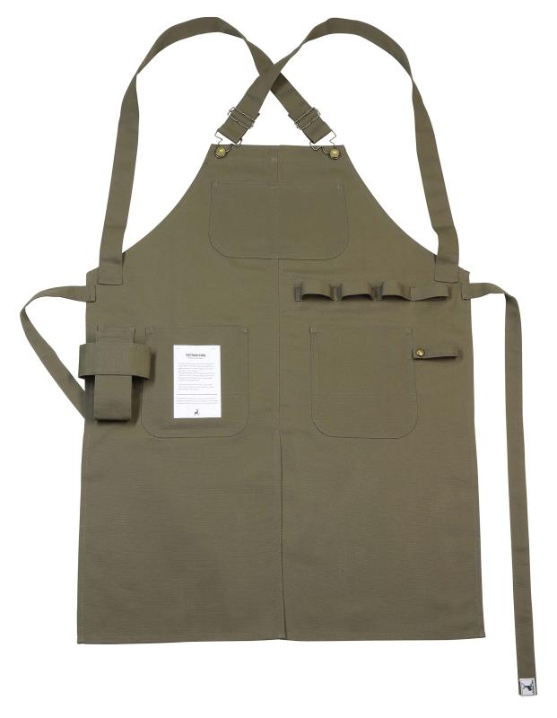 キャプテンスタッグ(CAPTAIN STAG) キャンプ DIY エプロン たすき掛け X型 フリーサイズ ワークエプロン 難燃生地 オリーブ/ブラウンダック/ブラック FIRE PROOF UP-2693/UP-2694/UP-2695