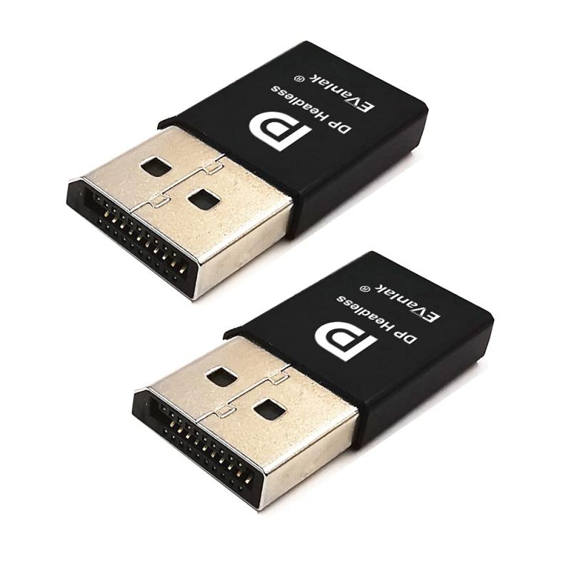 DispalyPort Mini dp ヘッドレスゴーストディスプレイエミュレーター PC 4K DP ダミープラグ ヘッドレス1080@60Hz対応