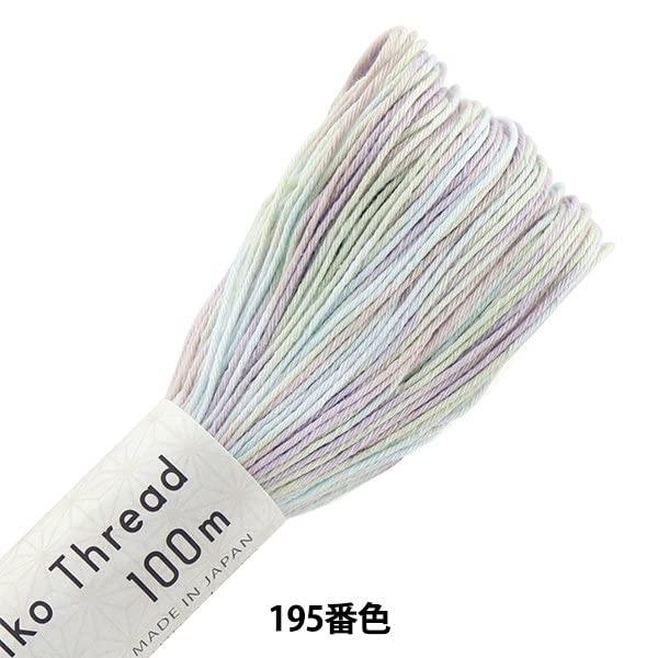 アップアップストアのオリムパス製絲 刺し子糸 SashikoThread 100m カラフル col.195｜アングル2