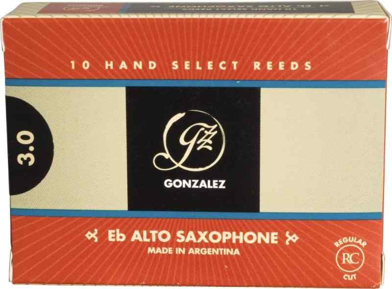 Gonzalez Reeds Regular Cut [RC] ゴンザレス アルトサックスリード レギュラーカット10枚入りアンファイルドタイプ