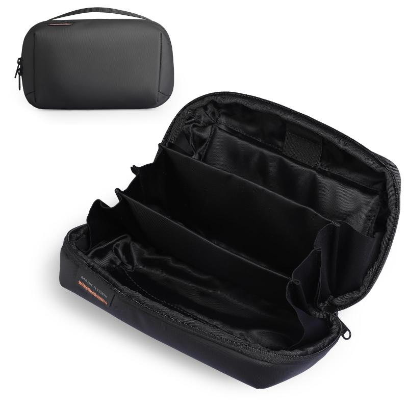 ガジェットポーチ 小型 2024最新 トラベルポーチ 軽量 180°開口デザイン PC周辺小物 小物入れ 旅行 便利グッズ 収納 出張 便利グッズ シャグポーチ ガジェットケース upup-store-10042886 アップアップストア サンプル画像2