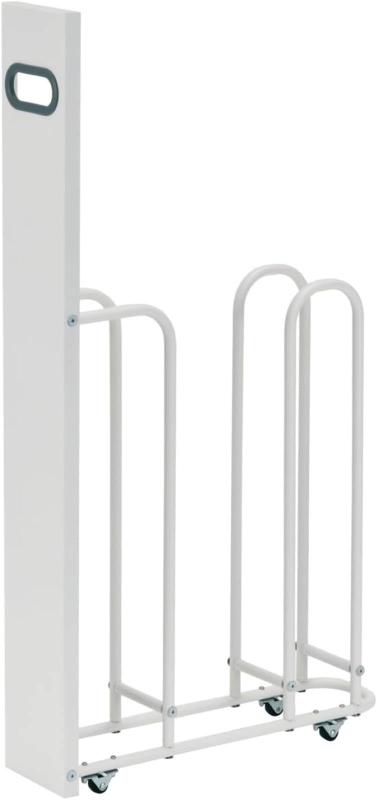 ビーワーススタイル ビーワースセレクション ダンボールストッカー W120 約W12.8×D45.4×H85cm ホワイト ダンボール 収納 キャスター付き コンパクト シンプル 隙間収納 キッチン 玄関 簡単に結