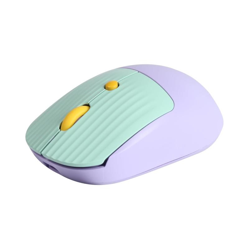Type-C充電式・極静音2.4GHz USBワイヤレス マウス 無線 充電式 静音マウス 3段階DPI切替 女性 子供用 おしゃれ カラフル 省エネ 小型軽量 C ノードパソコン用 Windows Mac OS対応 (紫)