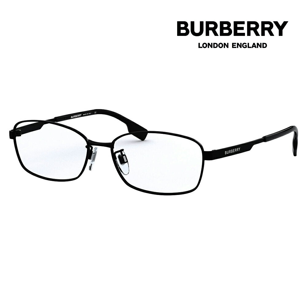 度なし1.55レンズ交換+0円 バーバリー 伊達 メガネ 眼鏡 サングラス BE1346TD 1001 56 BURBERRY アジアンフィット メタル スクエア