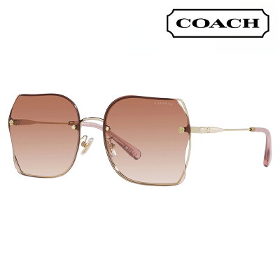 【正規品販売店】コーチ 伊達 メガネ 眼鏡 サングラス HC7150D 900513 60 COACH スクエア ツーポイント リムレス 縁なし アジアンフィット レディース