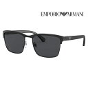 【正規品販売店】エンポリオアルマーニ サングラス 伊達 メガネ 眼鏡 EA2087 301487 56 EMPORIO ARMANI スクエア ブロー メタル