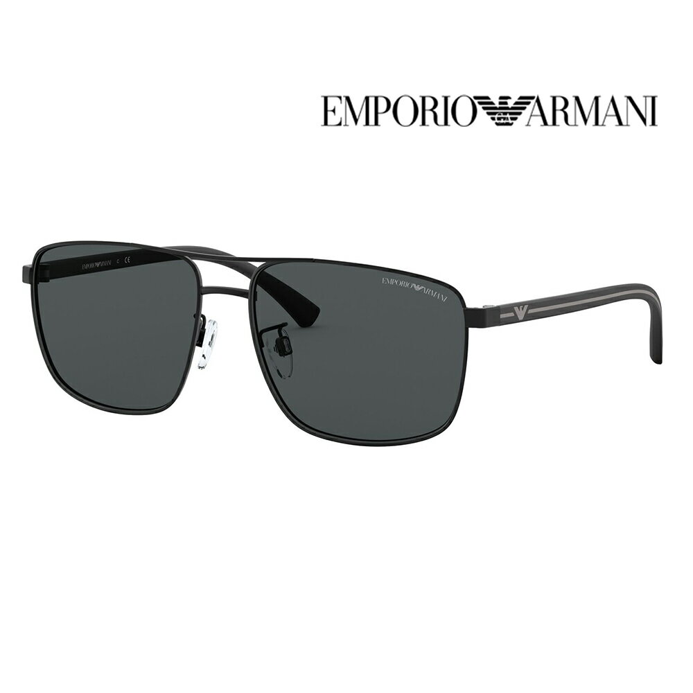 エンポリオアルマーニ サングラス 伊達 メガネ 眼鏡 EA2089D 300187 59 EMPORIO ARMANI アジアンデザインモデル ティアドロップ メタル