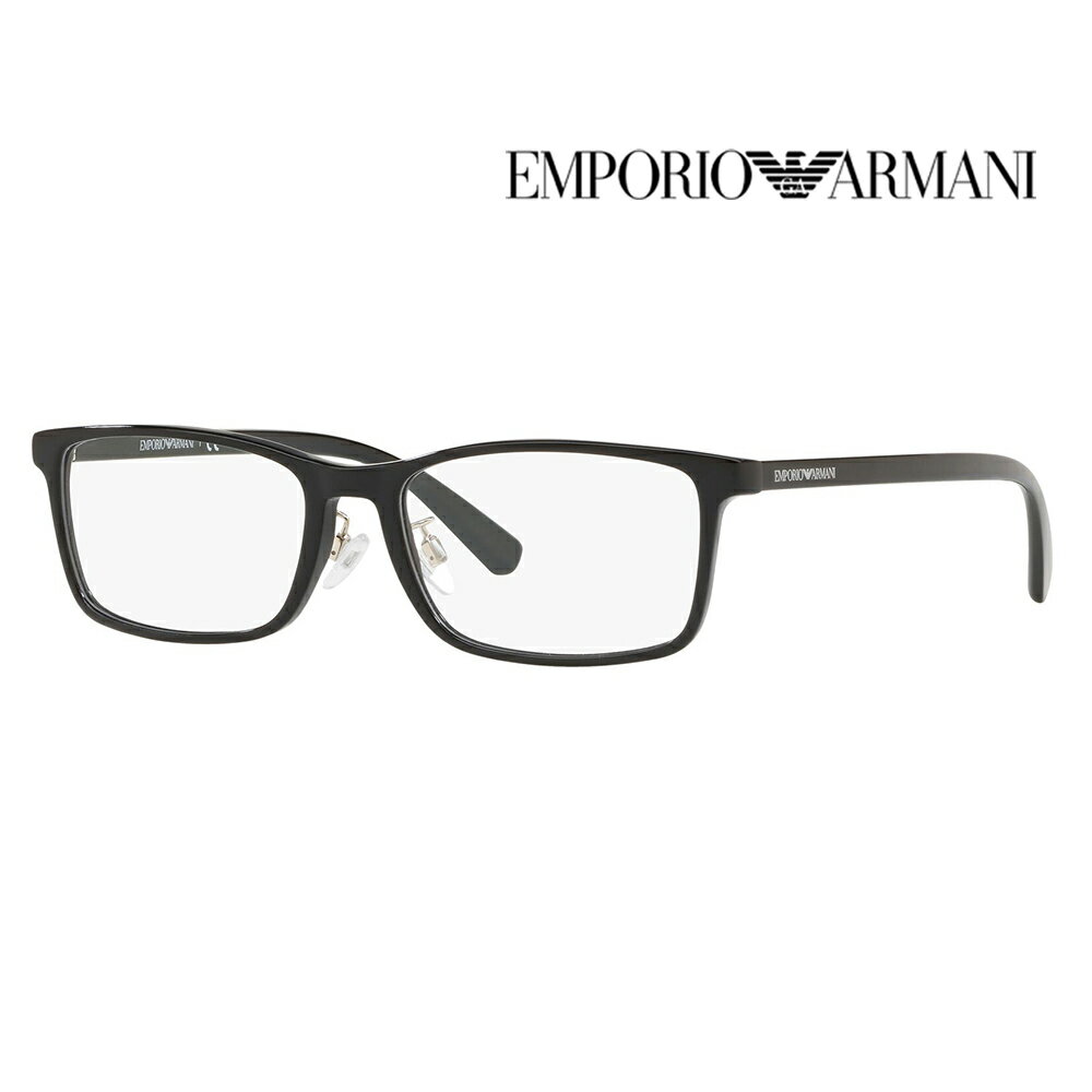 度なし1.55レンズ交換+0円 エンポリオアルマーニ 伊達 メガネ 眼鏡 サングラス EA3145D 5001 55 EMPORIO ARMANI アジアンフィットモデル スクエア セル