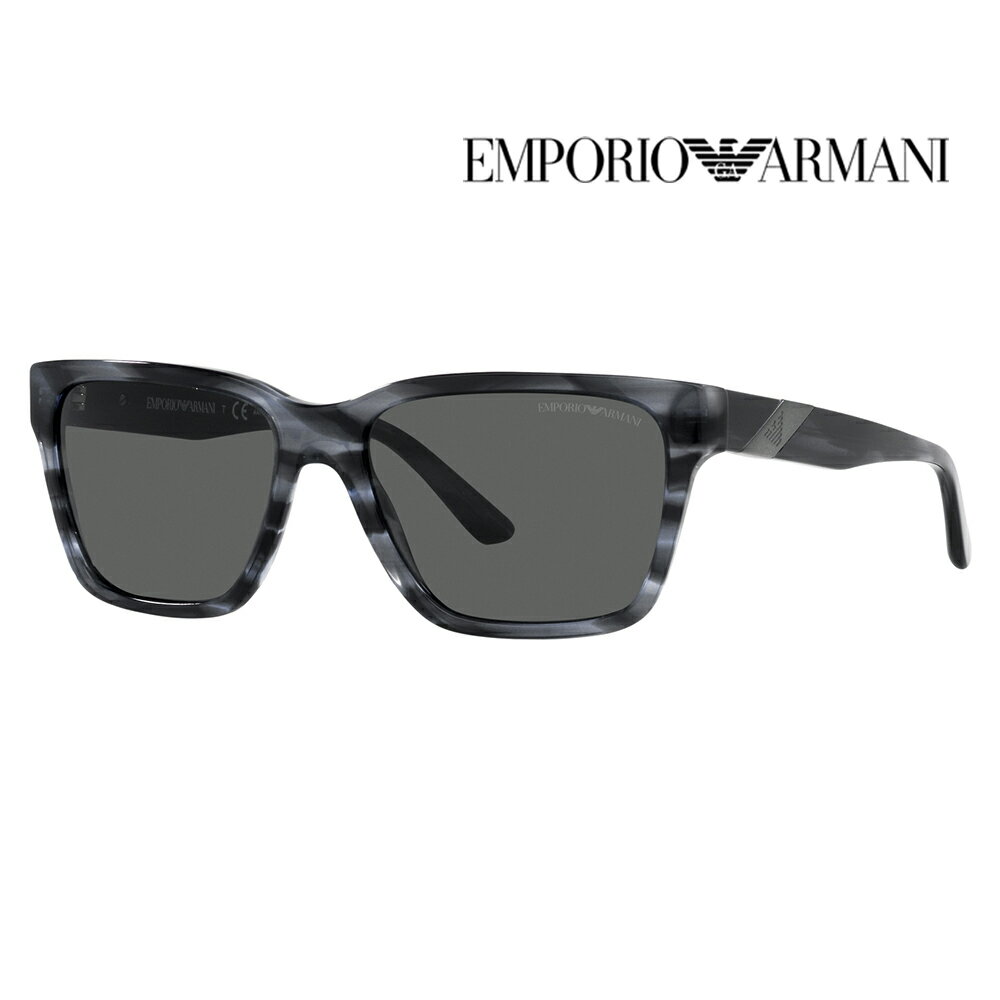 【正規品販売店】エンポリオアルマーニ サングラス 伊達 メガネ 眼鏡 EA4177F 531087 57 EMPORIO ARMANI フルフィットモデル ウェリントン セルのサムネイル