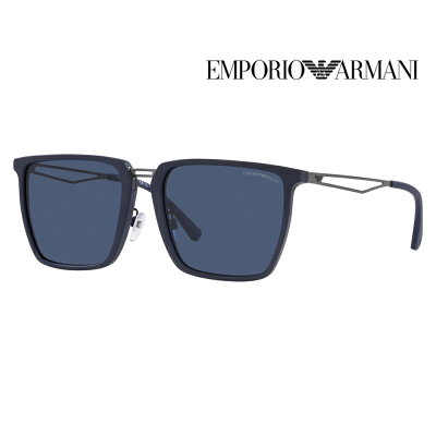 【アウトレット】エンポリオアルマーニ サングラス EA4196D 508880 57 EMPORIO ARMANI アジアンモデル スクエア メタル メンズ