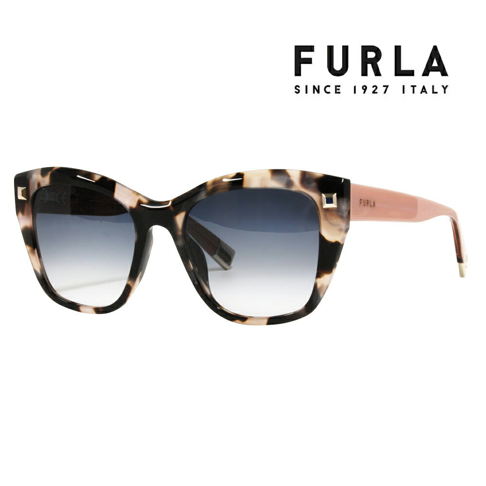 フルラ 【正規品販売店】 FURLA フルラ サングラス SFU534 01GQ 53 ウェリントン キャッツ ジャパンモデル レディース