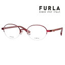 【正規品販売店】 度なし1.55レンズ交換+0円 FURLA フルラ 眼鏡 伊達メガネ VFU964J 08F5 49 オーバル ナイロール チタン ジャパンモデル レディース
