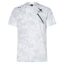【メール便送料無料】オークリー FOA405139 OAKLEY SKULL ICY BREATH DIGITAL MOCK SHIRT スカル モックネックシャツ 半袖 トップス メンズ ゴルフウェア スポーツ 23SS 新作 新商品 NEW