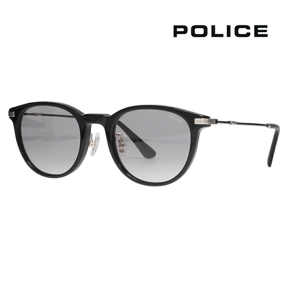 ポリス サングラス 伊達メガネ 眼鏡 SPLM34J 0700 49 POLICE 2024年モデル ジャパンモデル HIGHWAY ハイウェイ ボストン コンビネーション チタニウム ライトカラー
