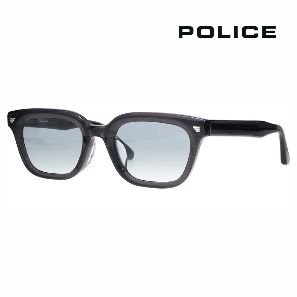 【正規品販売店】ポリス サングラス 伊達メガネ SPLR27K 0705 52 POLICE 2025年モデル ウェリントン メンズ セル