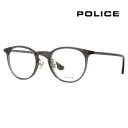 【正規品販売店】度なし1.55レンズ交換+0円 ポリス メガネ フレーム VPLF53J 09HP 47 POLICE ボストン セル フルリム ジャパンコレクション 伊達眼鏡 メガネ