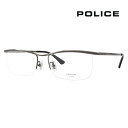 【正規品販売店】度なし1.55レンズ交換+0円 ポリス メガネ フレーム VPLG48J 0K59 55 POLICE 2023年モデル メンズ スクエア メタ...