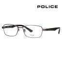 【正規品販売店】度なし1.55レンズ交換+0円 ポリス メガネ VPLN70J 0568 55 POLICE メタル スクエア メンズ チタン ジャパンモデル(4)