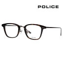 【正規品販売店】度なし1.55レンズ交換+0円 ポリス メガネ フレーム VPLQ54J 0710 49 POLICE メンズ ウェリントン コンビ ジャパンモデル