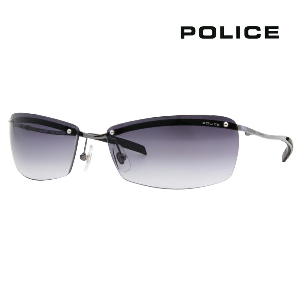 ポリス（police） 復刻別注モデル【正規品販売店】ポリス サングラス S8167J 568N 62 POLICE チタニウム MADE IN JAPAN ツーポイント 縁なし リムレス