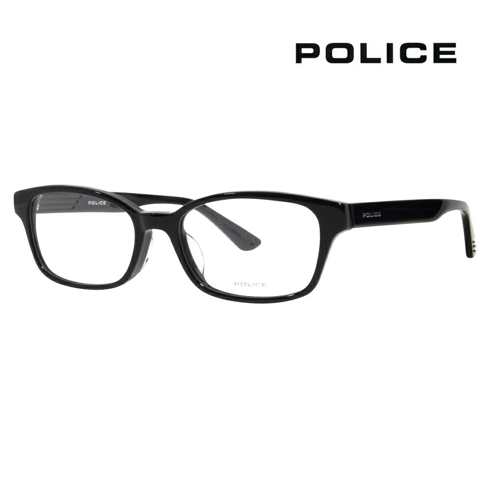 Glasses - 【正規品販売店】度なし1.55レンズ交換+0円 ポリス メガネ フレーム VPLD84J 0700 53 POLICE スクエア セル フルリム アセテート 伊達眼鏡 メガネ