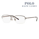 【正規品販売店】度なし1.55レンズ交換+0円 ポロ ラルフローレン メガネ PH1213D 9011 54 POLO RALPH LAUREN スクエア アジアンフィットモデル メタル メンズ ナイロール ハーフリム 眼鏡 伊達メガネ