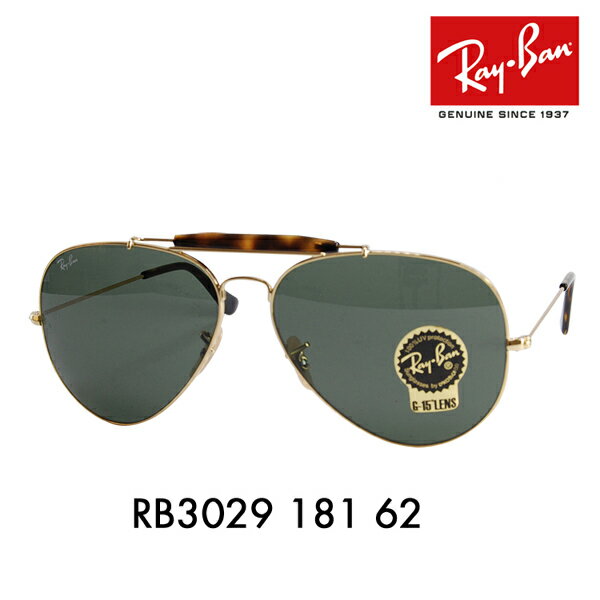 yKi̔XzCo AEghA[Y} 2 TOX RB3029 181 62 Ray-Ban CoYΉ OUTDOORSMAN 2