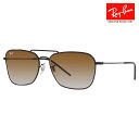【正規品販売店】レイバン サングラス RBR0102S 002/CB 58 Ray-Ban CARAVAN REVERSE キャラバン リバース スクエア メタル フルリム 伊達メガネ 眼鏡(4)