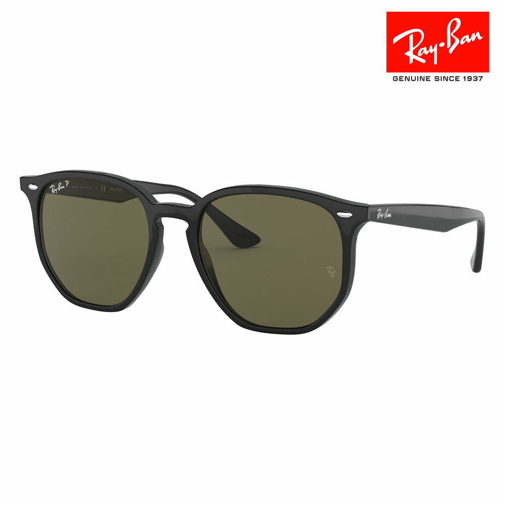 レイバン サングラス RB4306F 601/9A 54 Ray-Ban レイバン純正レンズ対応 ボストン ヘキサゴン フルフィットモデル MADE IN ITALY 偏光レンズ ポラロイズド