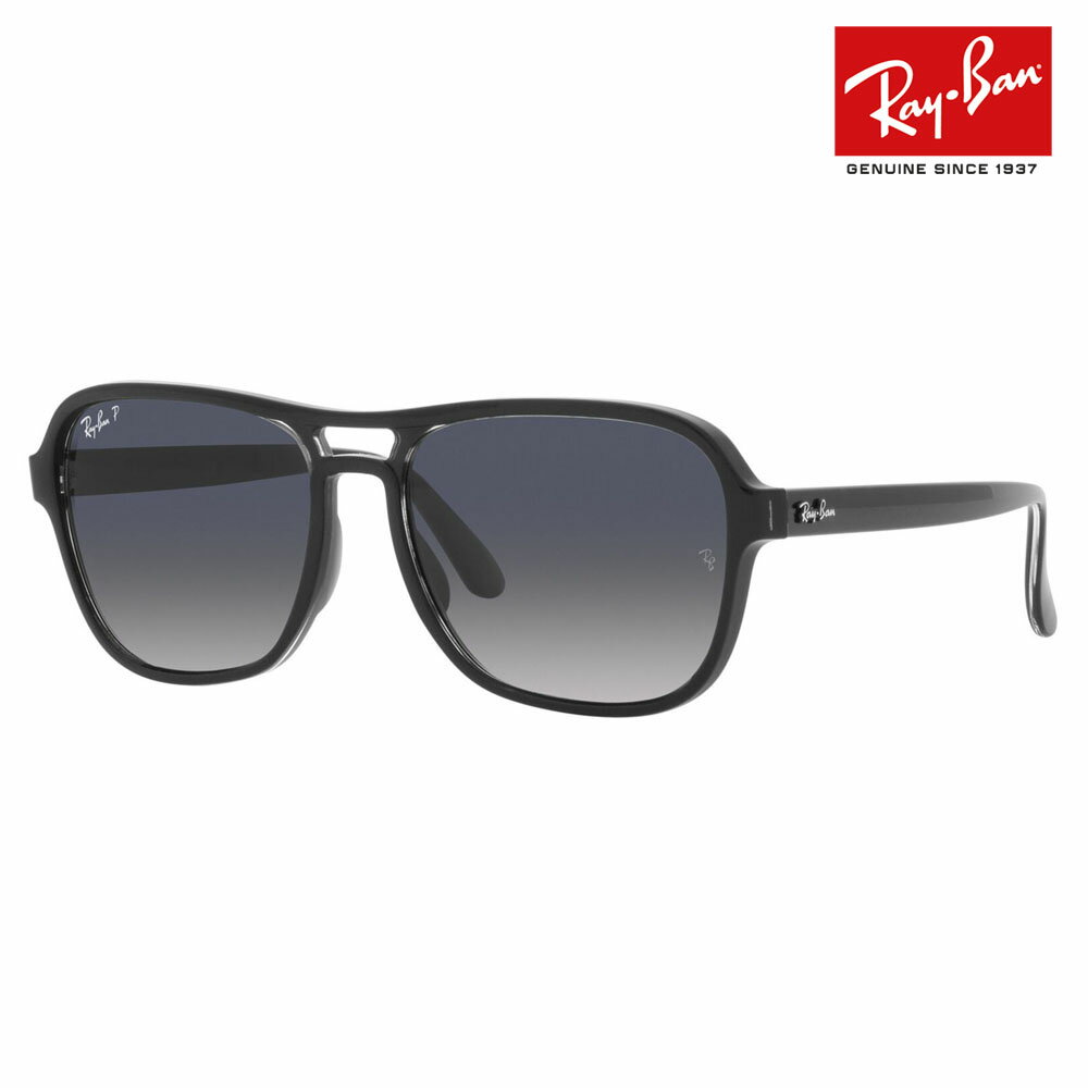 【正規品販売店】レイバン サングラス RB4356 654578 58 Ray-Ban レイバン純正レンズ対応 STATE SIDE ステートサイド スクエア ティアドロップ ダブルブリッジ 偏光レンズ ポラロイズド 伊達メガネ 眼鏡