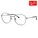 【正規品販売店】度なし1.55レンズ交換+0円 レイバン メガネ フレーム RX6509 2502 51 53 Ray-Ban レイバン純正レンズ対応 ラウンド メタル ユニセックス 伊達メガネ 眼鏡