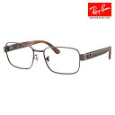 【正規品販売店】度なし1.55レンズ交換+0円 レイバン メガネ フレーム RX6529 3182 54 56 Ray-Ban レイバン純正レンズ対応 スクエア メタル ユニセックス(4)