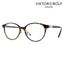 度なし1.55レンズ交換+0円 ヴィクター&ロルフ 伊達 メガネ 眼鏡 サングラス NO.70-0173 02 50 Viktor & Rolf クラシック ラウンド