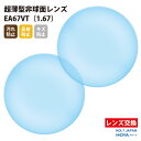 【正規品販売店】レンズ交換 【HOLT/HOYAグループ】製 歪みの少ない非球面レンズ 屈折率1.67 UVカット400 超薄型非球面レンズ1.67 2枚1組【...