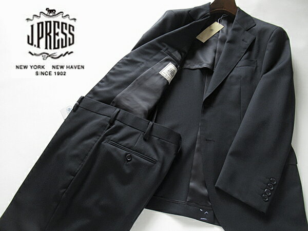 SALE 春~秋 オンワード樫山正規品 J.プレスJ.PRESS ツイル CLASSICシングルウールスーツ黒 BE5 BE6 BE7