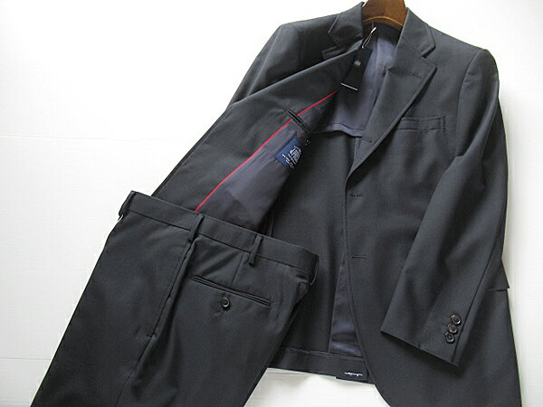 SALE オンワード樫山正規品 春夏モデルJ.プレス J.PRESS NEWZEALAND WOOLメンズ ペピンメリノトロピカルウールスーツ濃紺 定価78,100円（税込み）