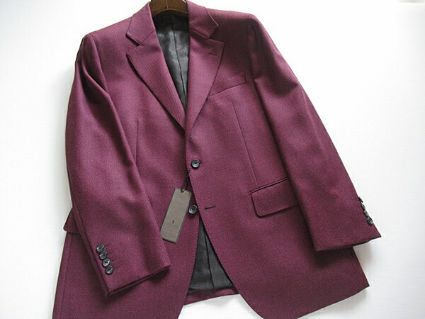 秋冬 オンワード樫山正規品 五大陸gotairiku ブレザー ウールジャケットボルドー 定価99,000円（税込）